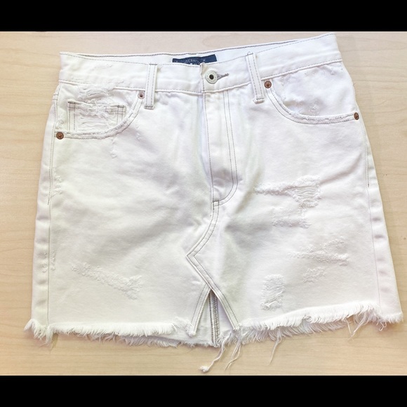 LUCKY BRAND OLD FAVORITE MINI Skirt Split front - Picture 3 of 8